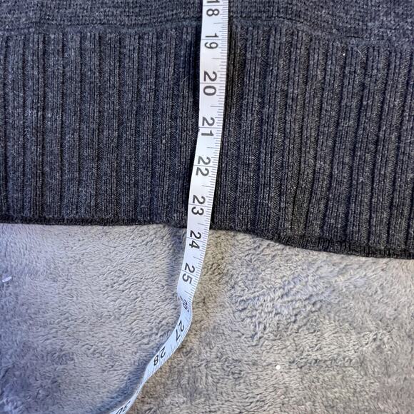 J.Crew Sweater Womens XL Gray Shawl Collar Merino Wool Button Ribbed Cardigan - Picture 8 of 8